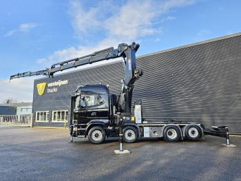 R490 8x2 / HMF 85 T/M CRANE + WINCH + JIB